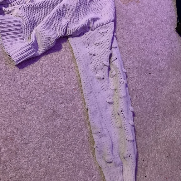 knit cropped sweater - Picture 2 of 3